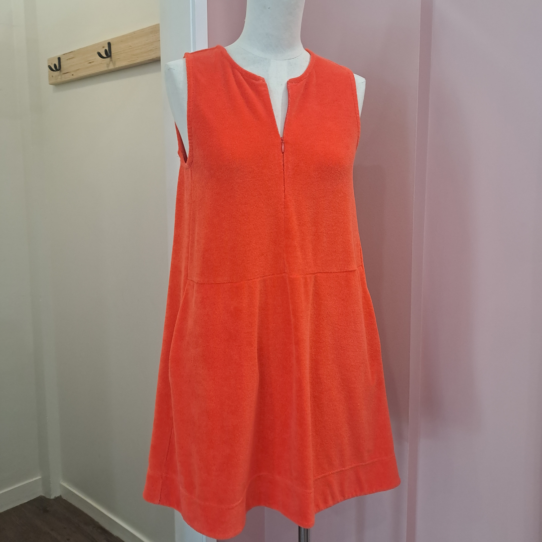 ME + EM - Toweling Tiered Short Dress - Size 8