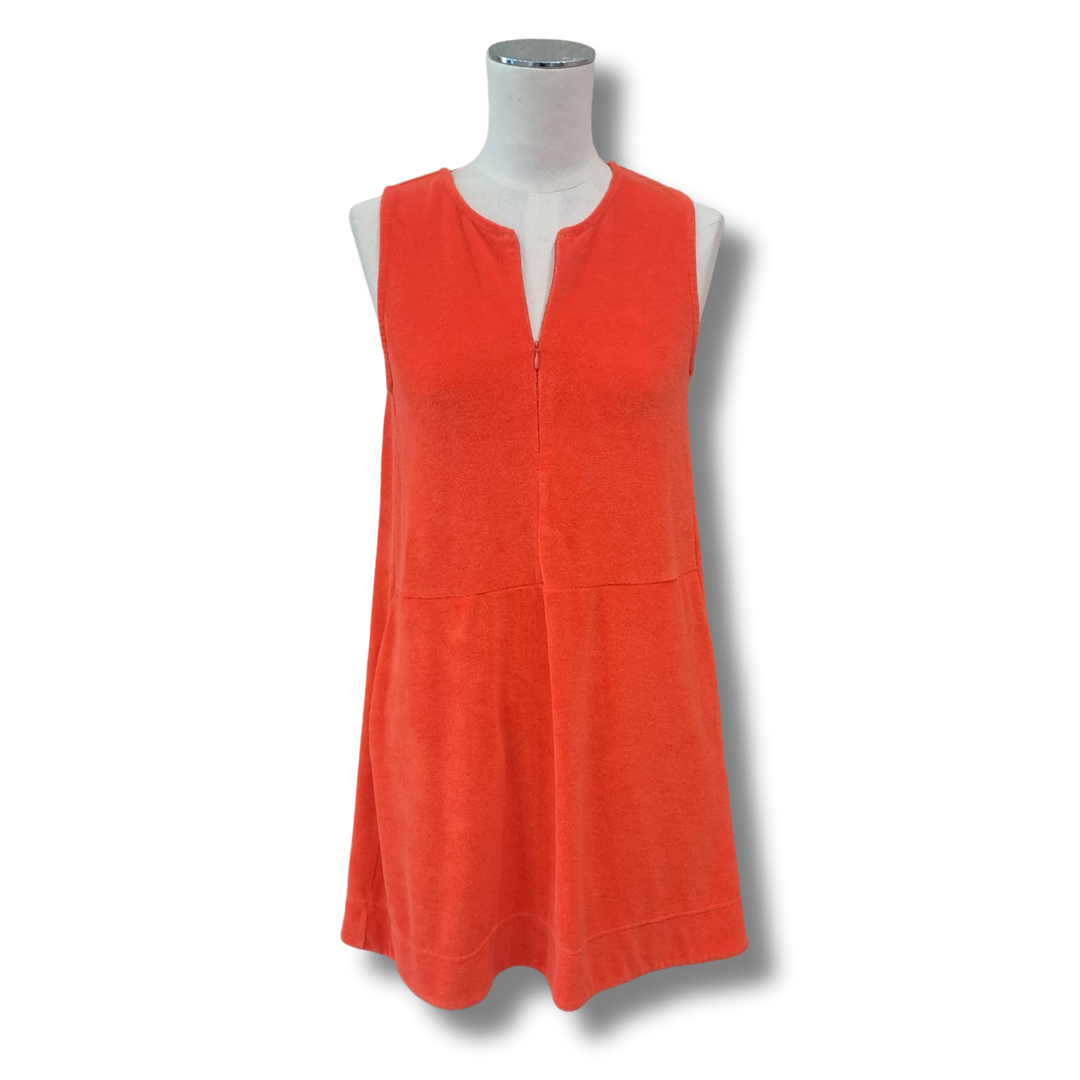 ME + EM - Toweling Tiered Short Dress - Size 8  -Front