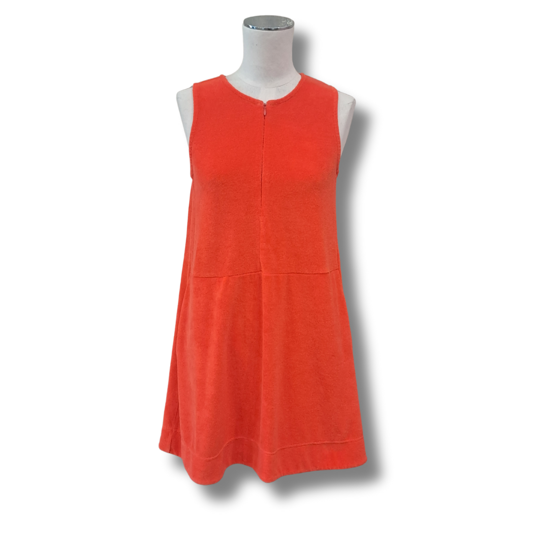 ME + EM - Toweling Tiered Short Dress - Size 8  -Front 2