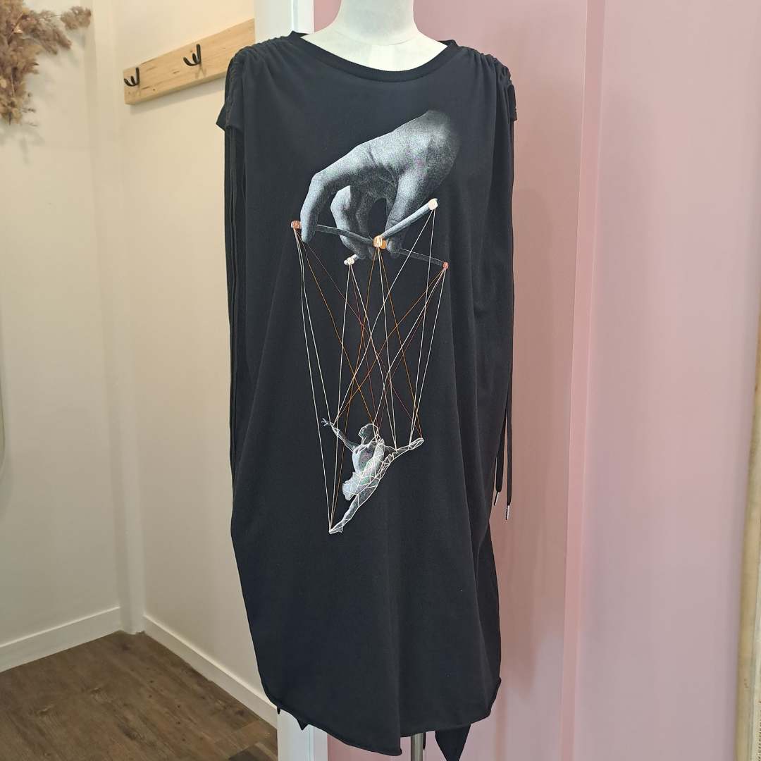 Maaike - Dancer Dress in Puppet Print - Size XS