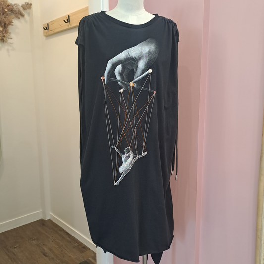 Maaike - Dancer Dress in Puppet Print - Size XS