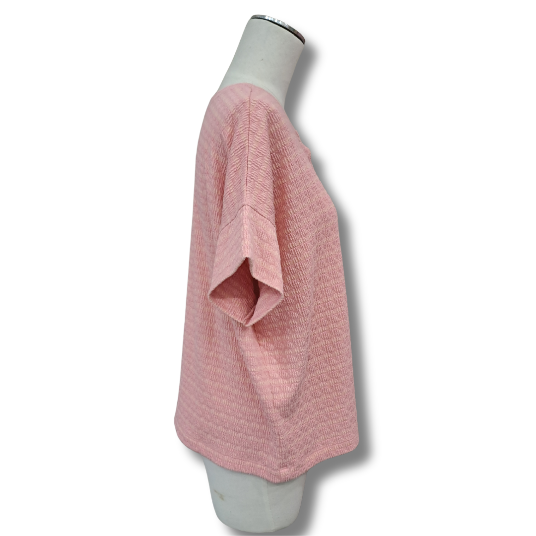 Marco Polo - Pink Striped Shirt - Size S - Side