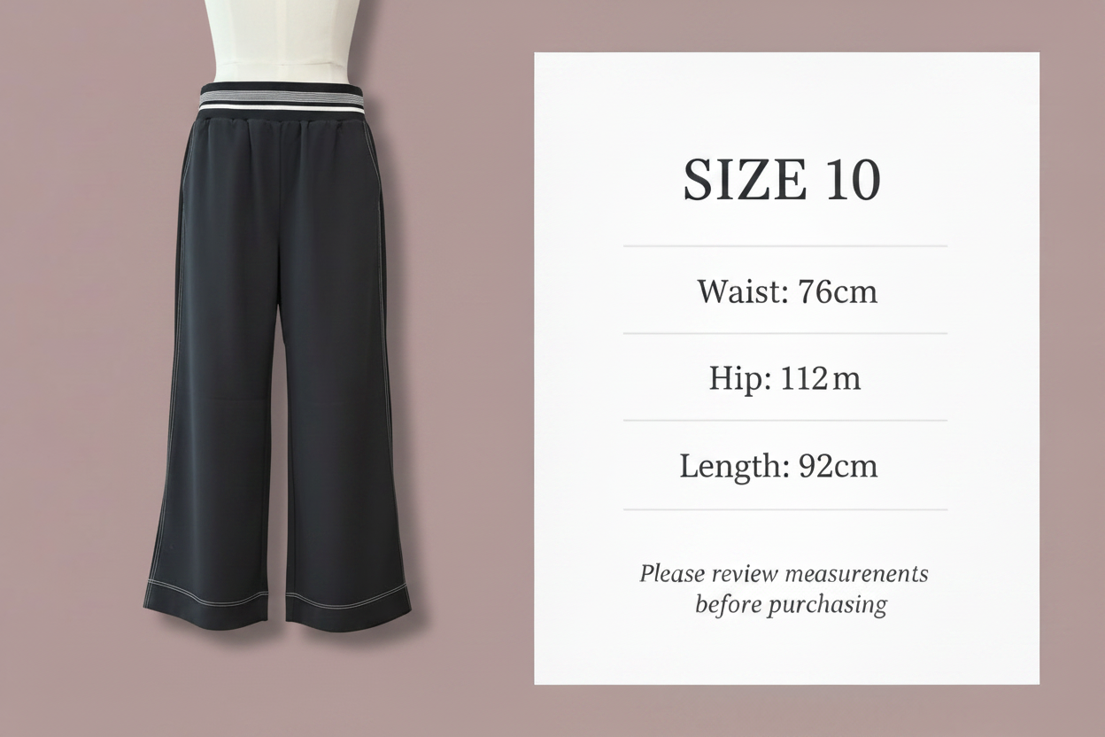 Marco Polo - Travel Pant - Size 10 - Size Chart