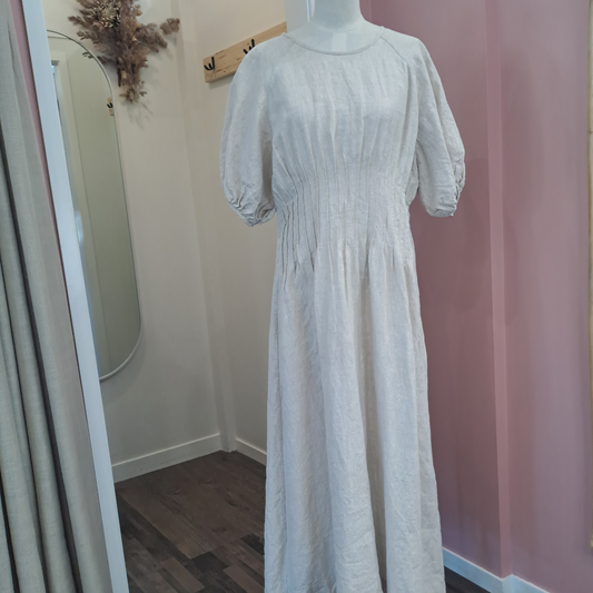 Marle - Pintuck Linen Maxi - Size 10