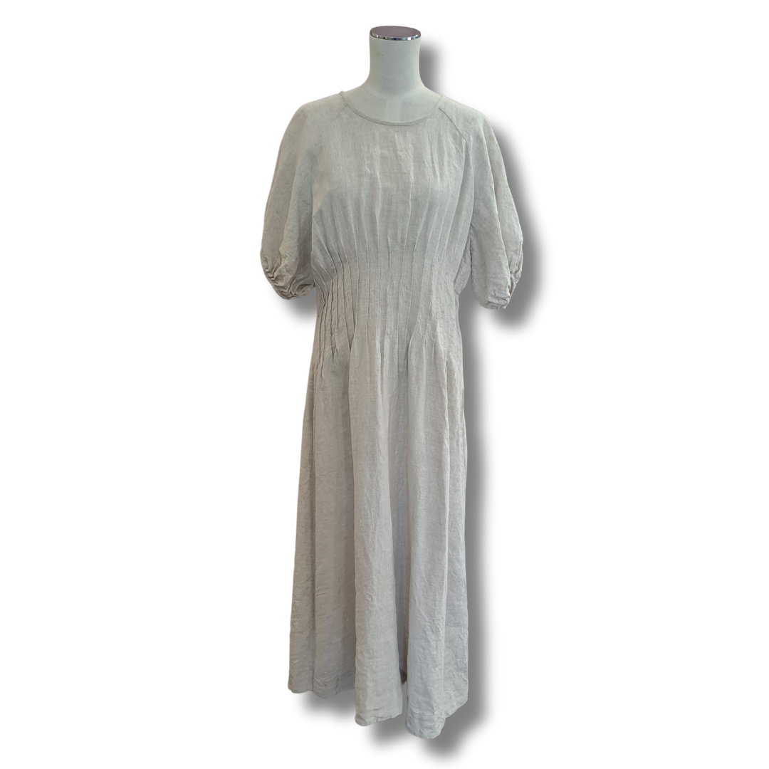 Marle - Pintuck Linen Maxi - Size 10 - Front