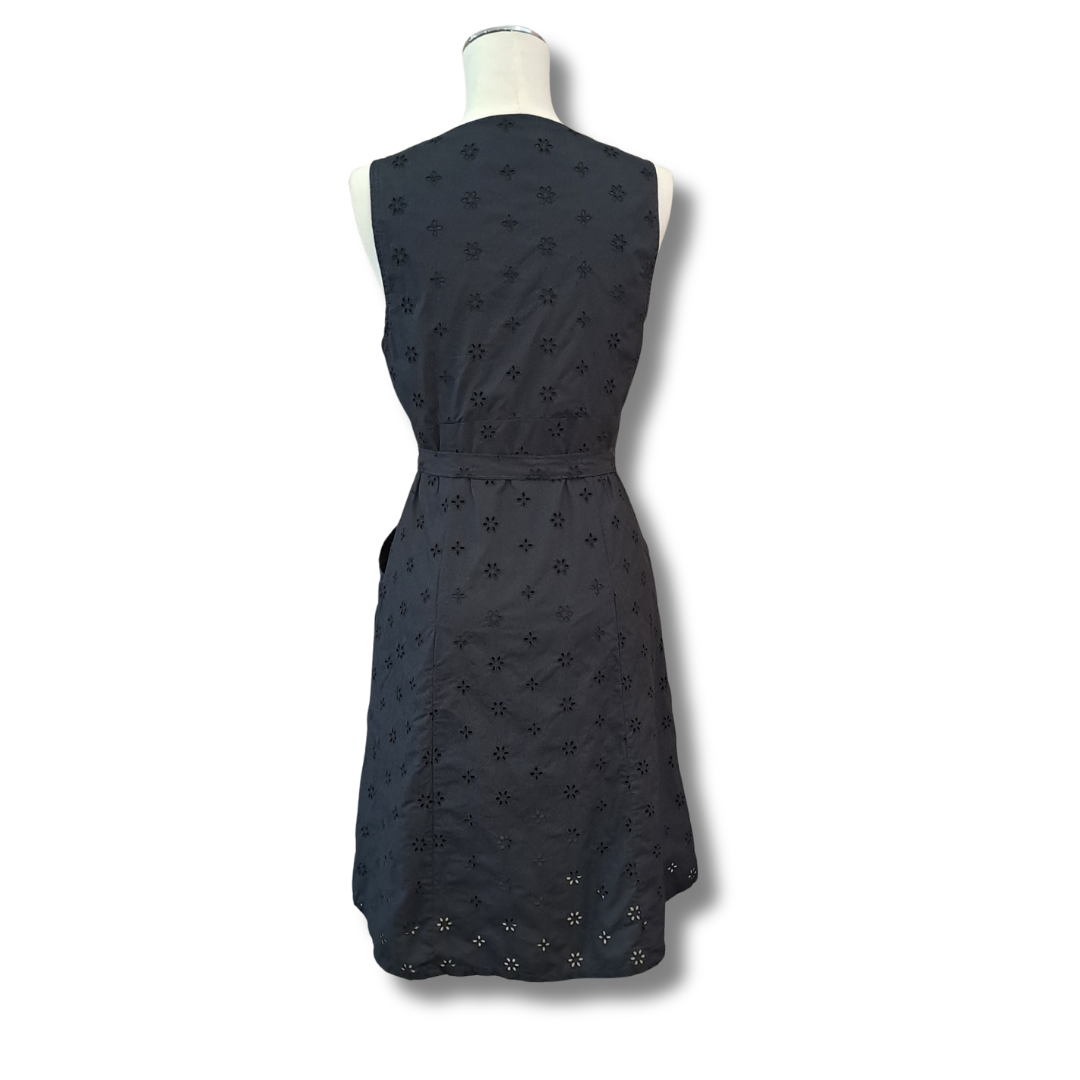 Matteau - Broderie Organic Cotton Dress - Back View