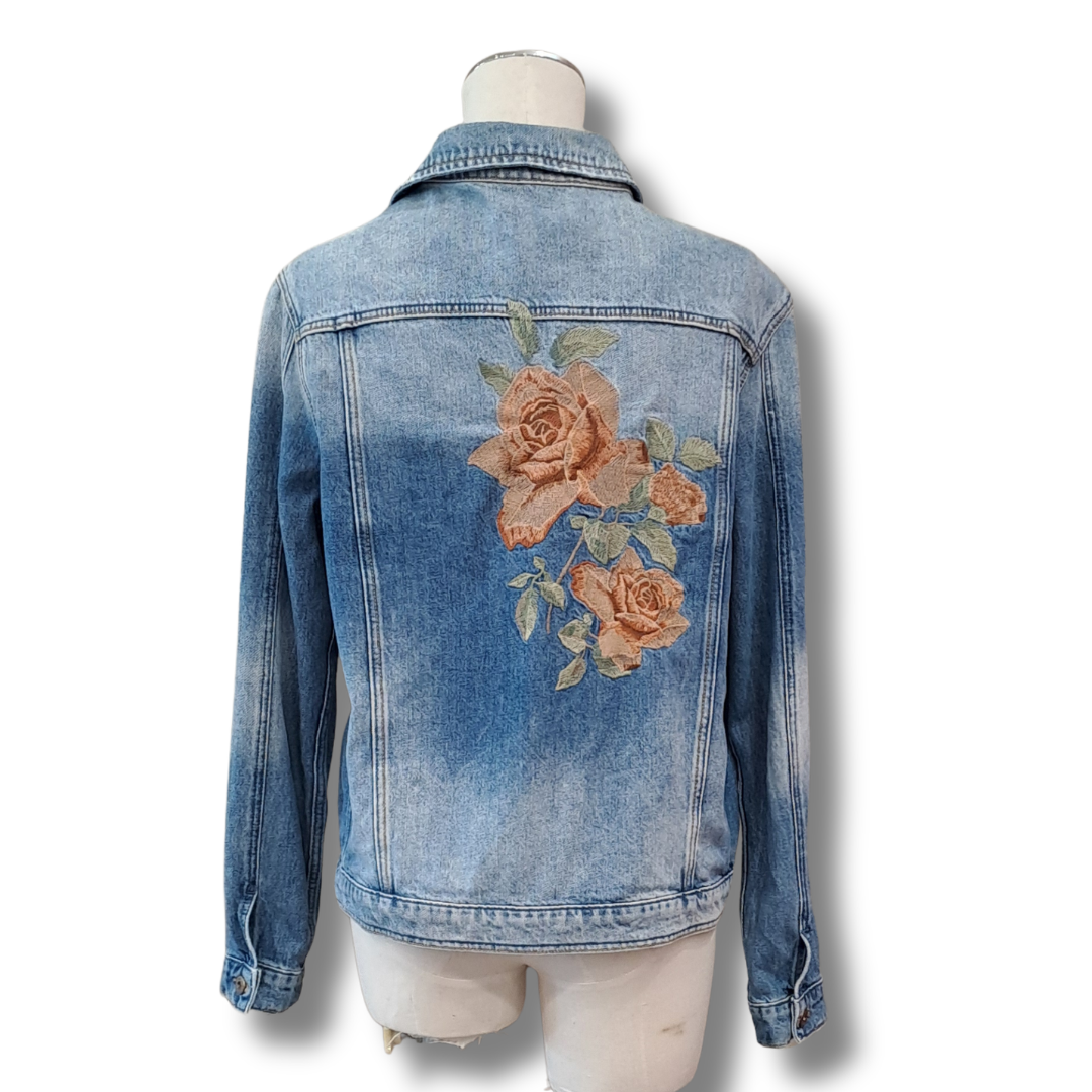 Mavi Jeans - Katy Rose Embroidered Jacket - Size L - Back
