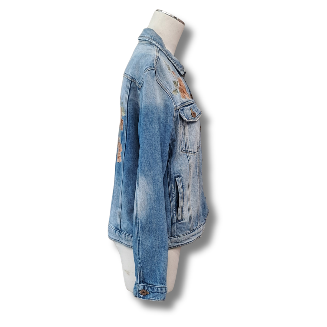 Mavi Jeans - Katy Rose Embroidered Jacket - Size L - Side