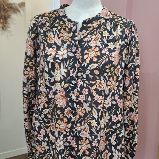 Max - Floral Linen Shirt - Size 8