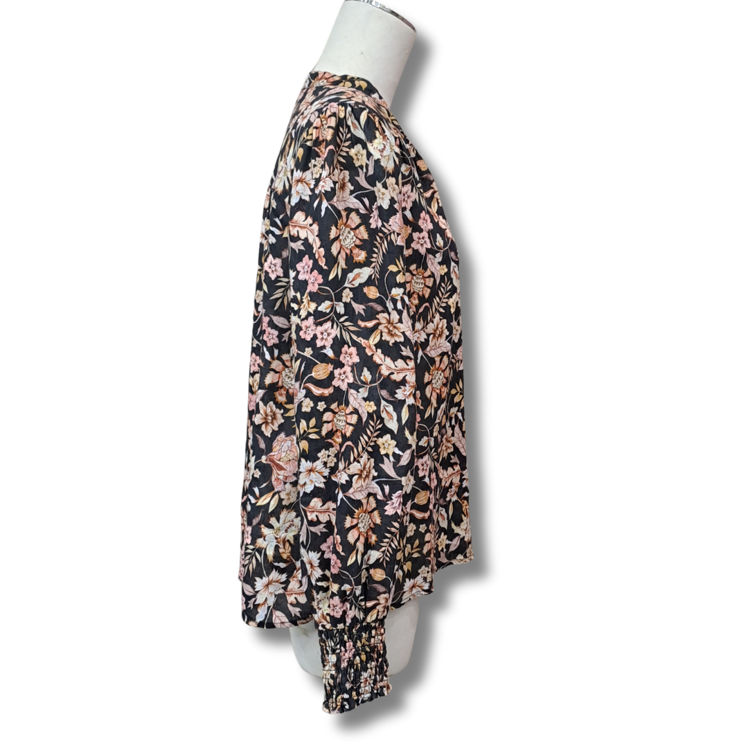 Max - Floral Linen Shirt - Size 8- Side