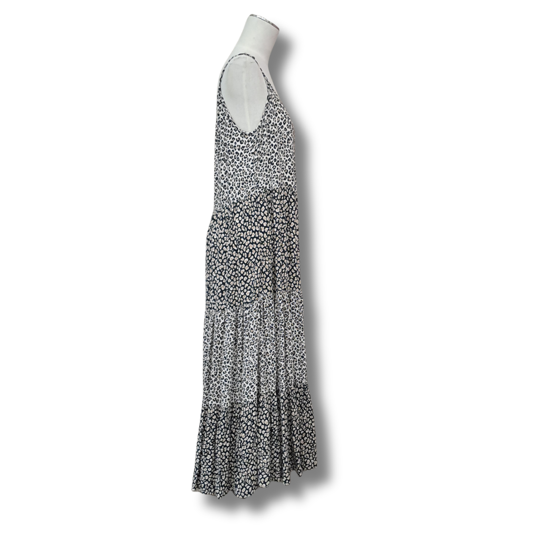 Max - Tiered Leopard Print Maxi - Size 12 - Side