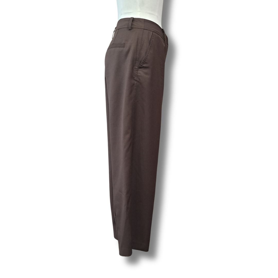 Max - Wool Blend Barrel Pant - Size 8 - Side