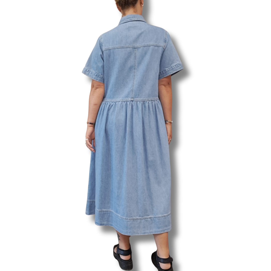 Maye - Montana Denim Shirtdress - Size M - BNWT - Back