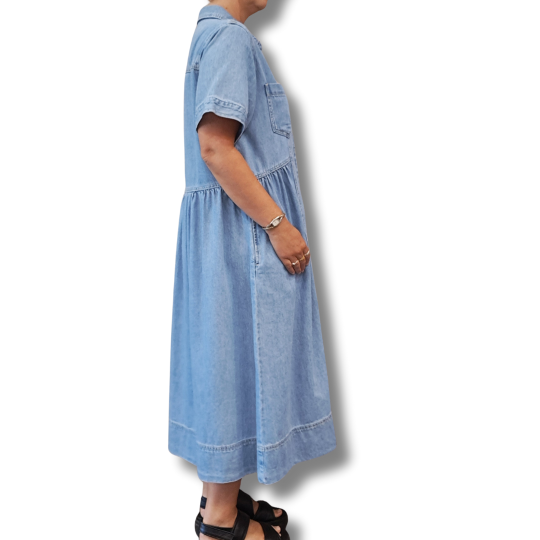 Maye - Montana Denim Shirtdress - Size M - BNWT - Side