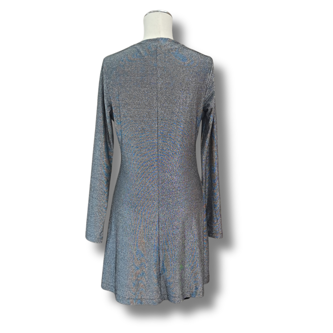 Me + Em - Pleat Panel Metallic Dress - Size 12 - BNWT - Back