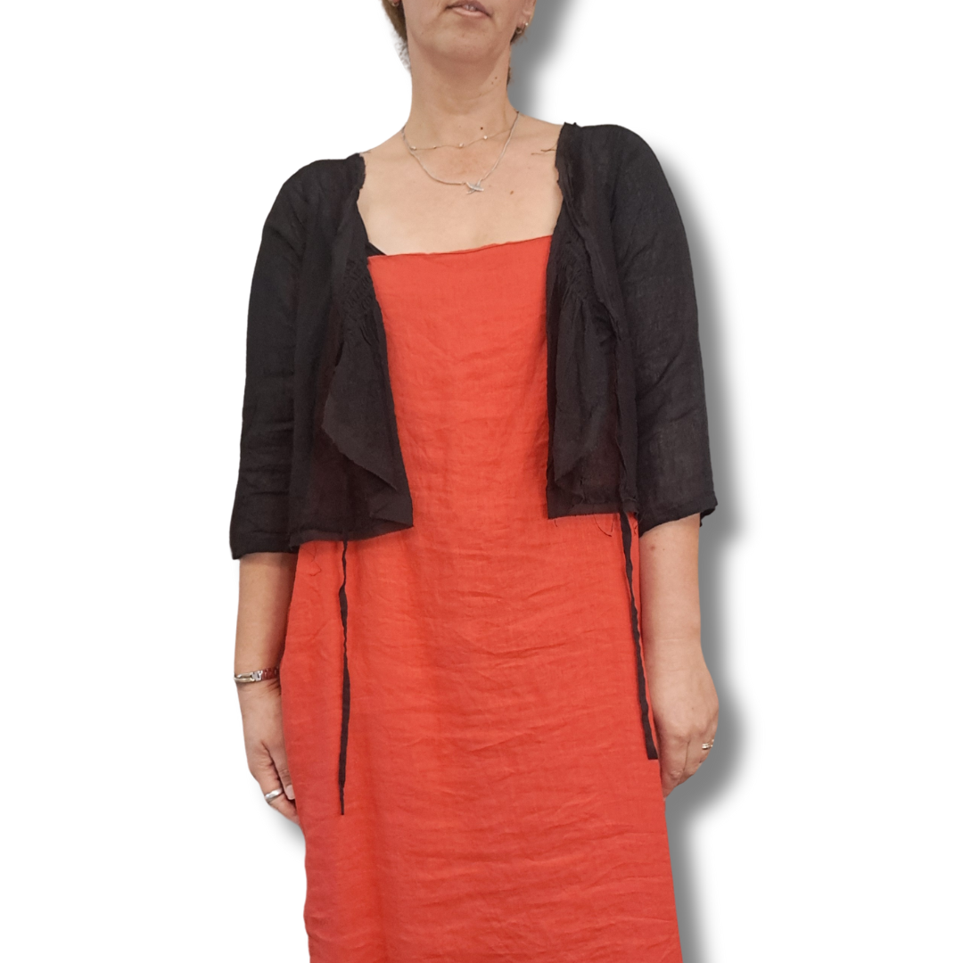 Meg by Design - Bria Cami Jacket in Gauze Linen - Size S - Open