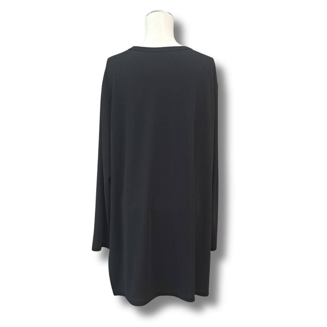 Mela Purdie - Black Tunic - Size 16 - Back