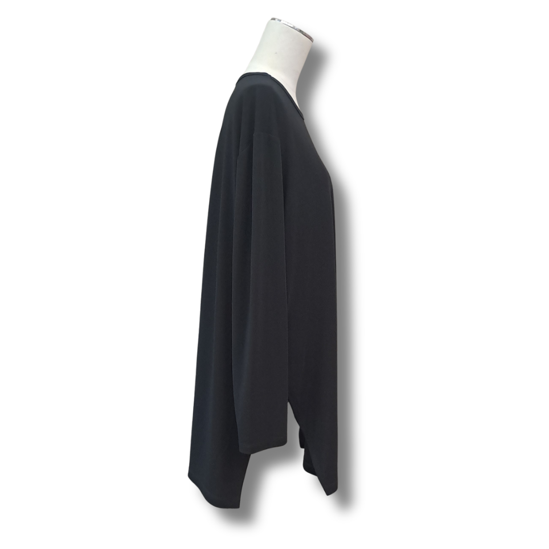 Mela Purdie - Black Tunic - Size 16 - Side