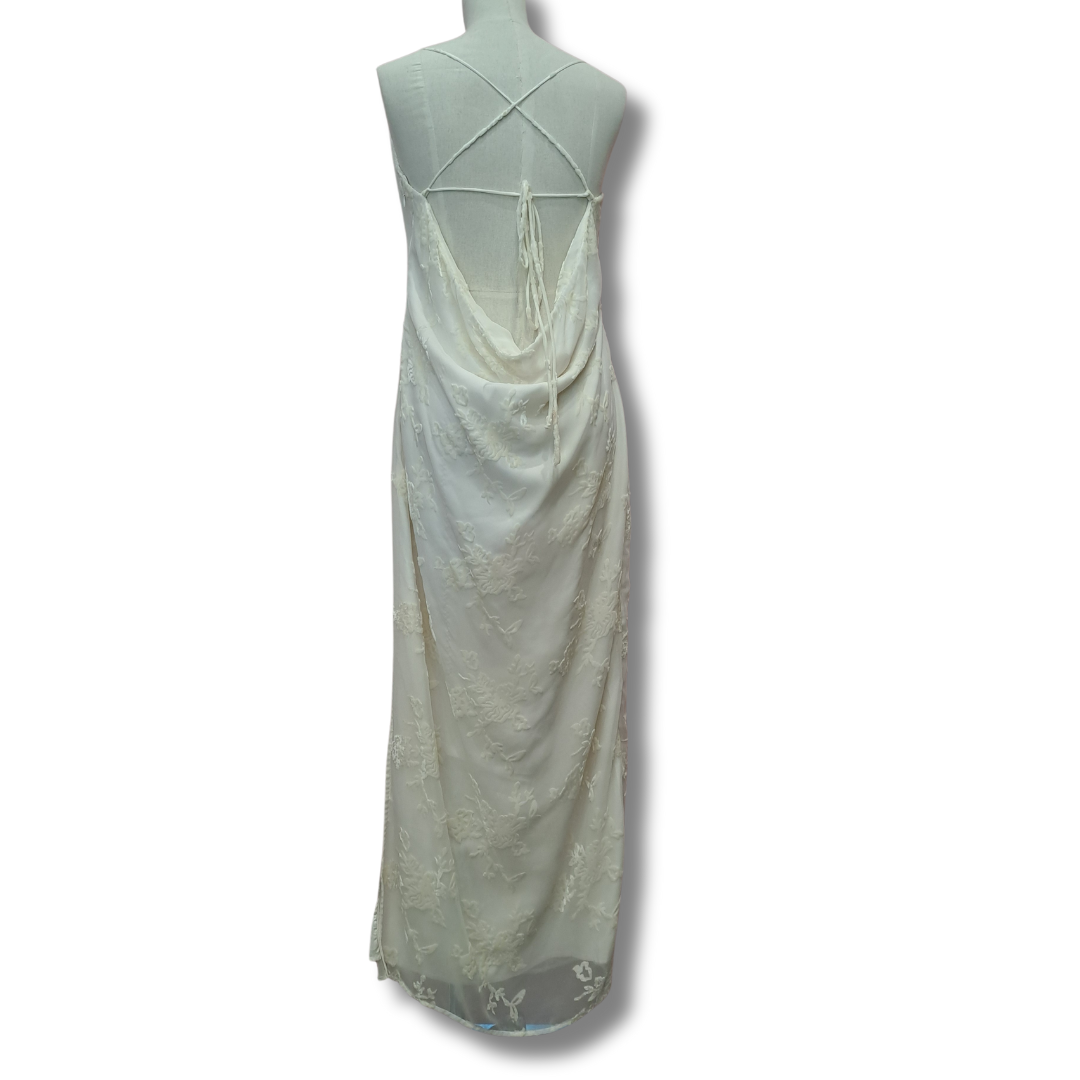 Meshki - Erika Burnout Velvet Maxi Dress - Back