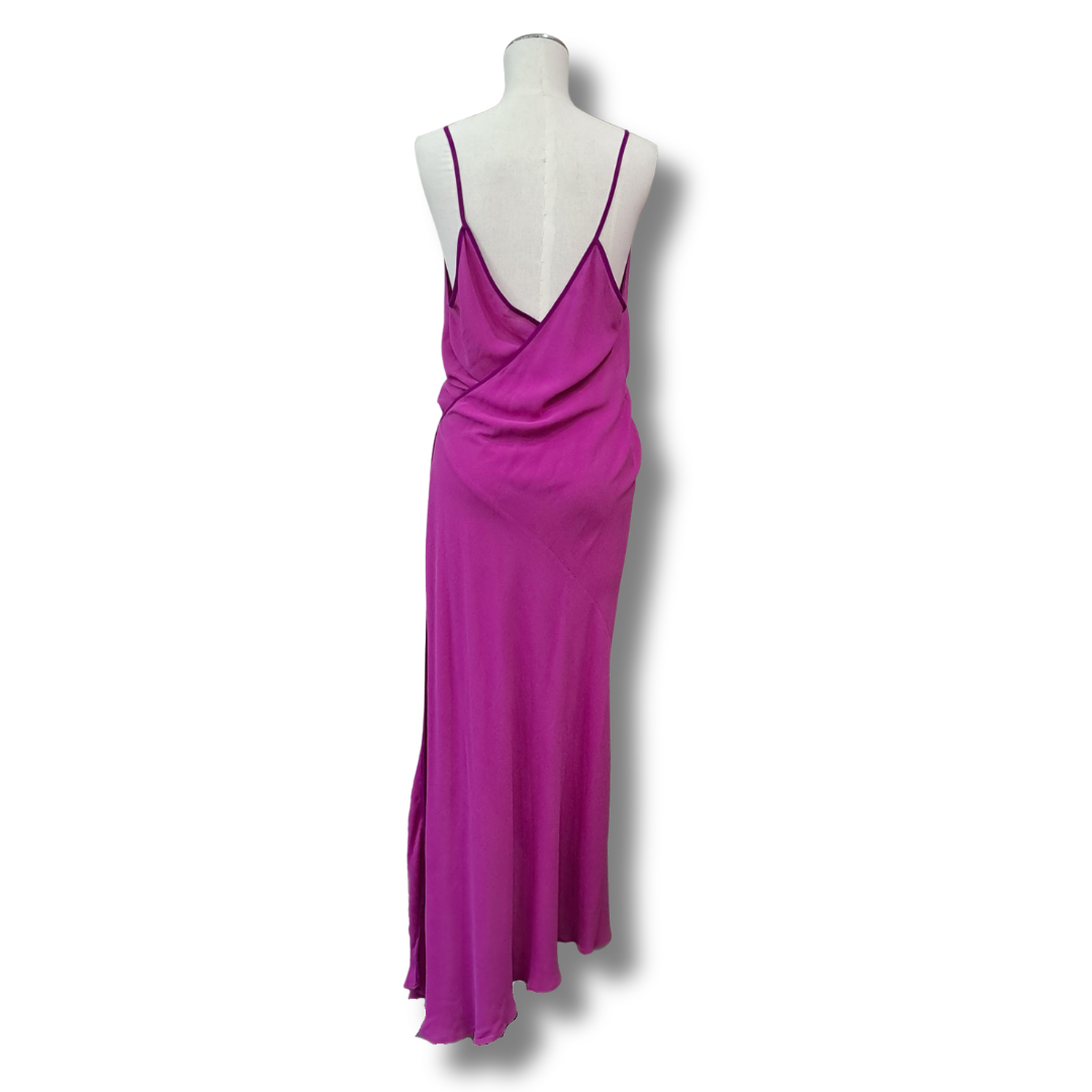 Miss Crabb - Summertime Dress Fuschia - Size 3 - Back