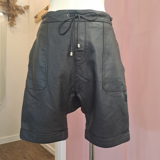 Moochi - Leather Lux Helix Shorts - Size M