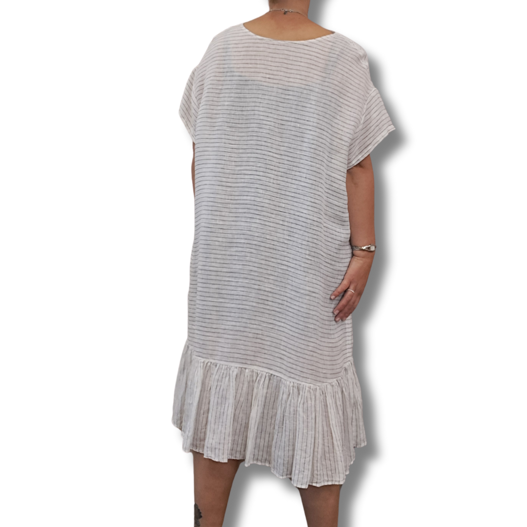 Moochi - Linen Favor Dress - Back View