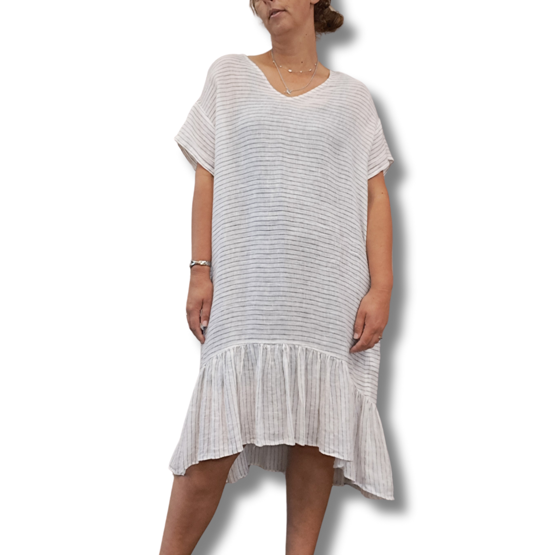 Moochi - Linen Favor Dress - Front View