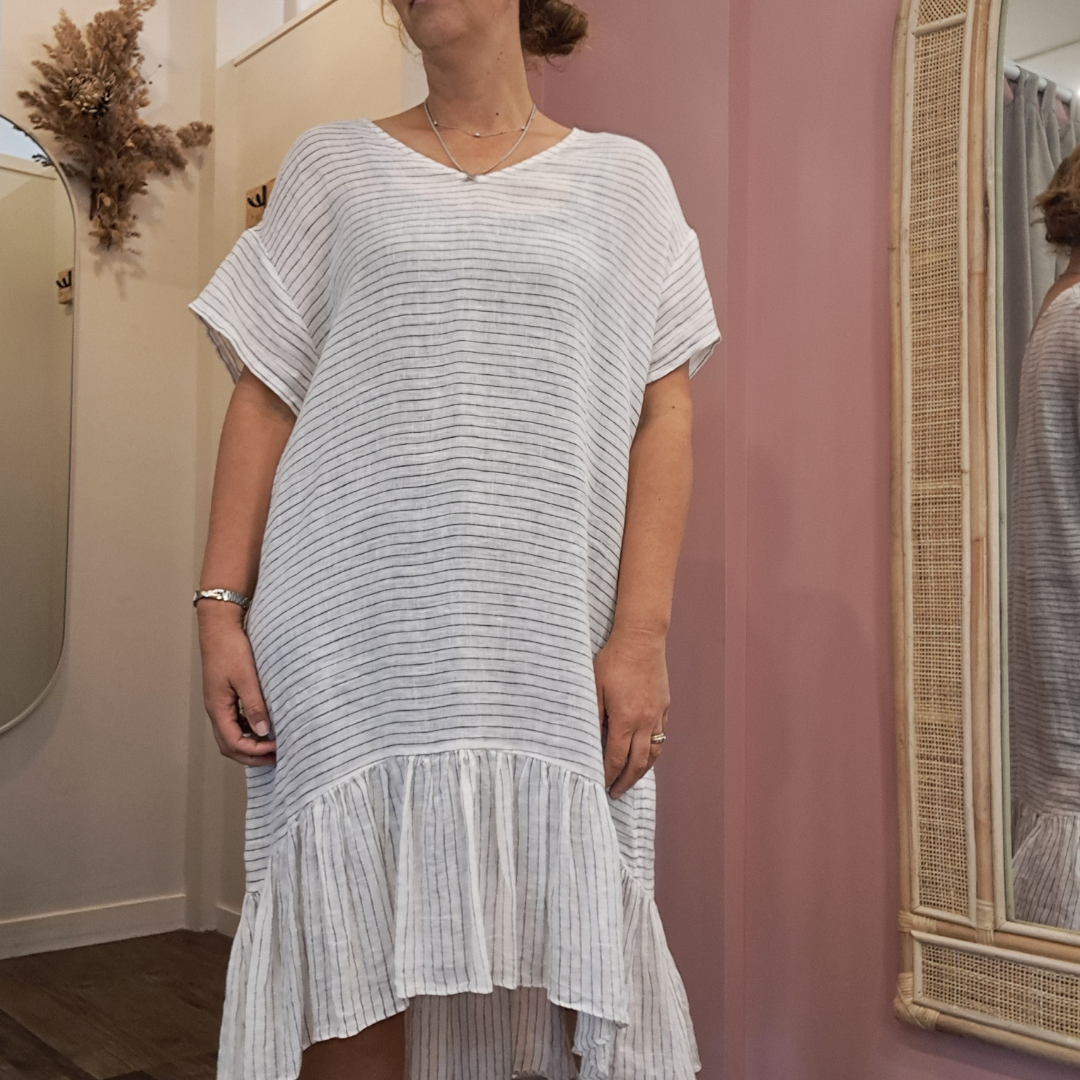 Moochi - Linen Favor Dress - Size L