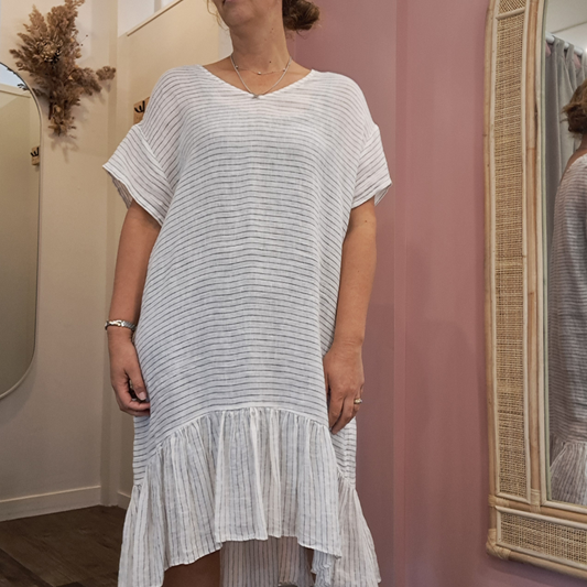 Moochi - Linen Favor Dress - Size L