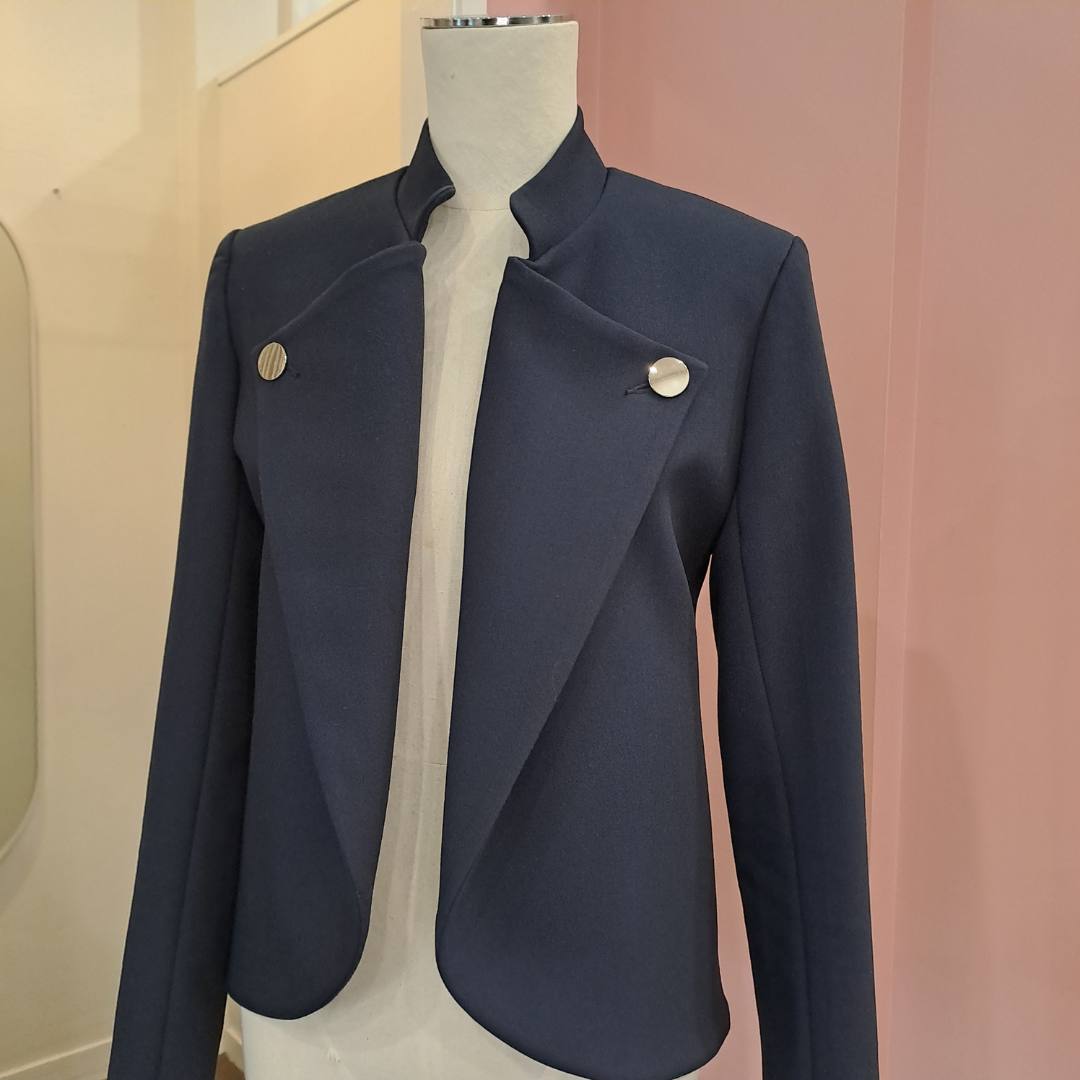 Moochi - Navy Militent Blazer - Size 6