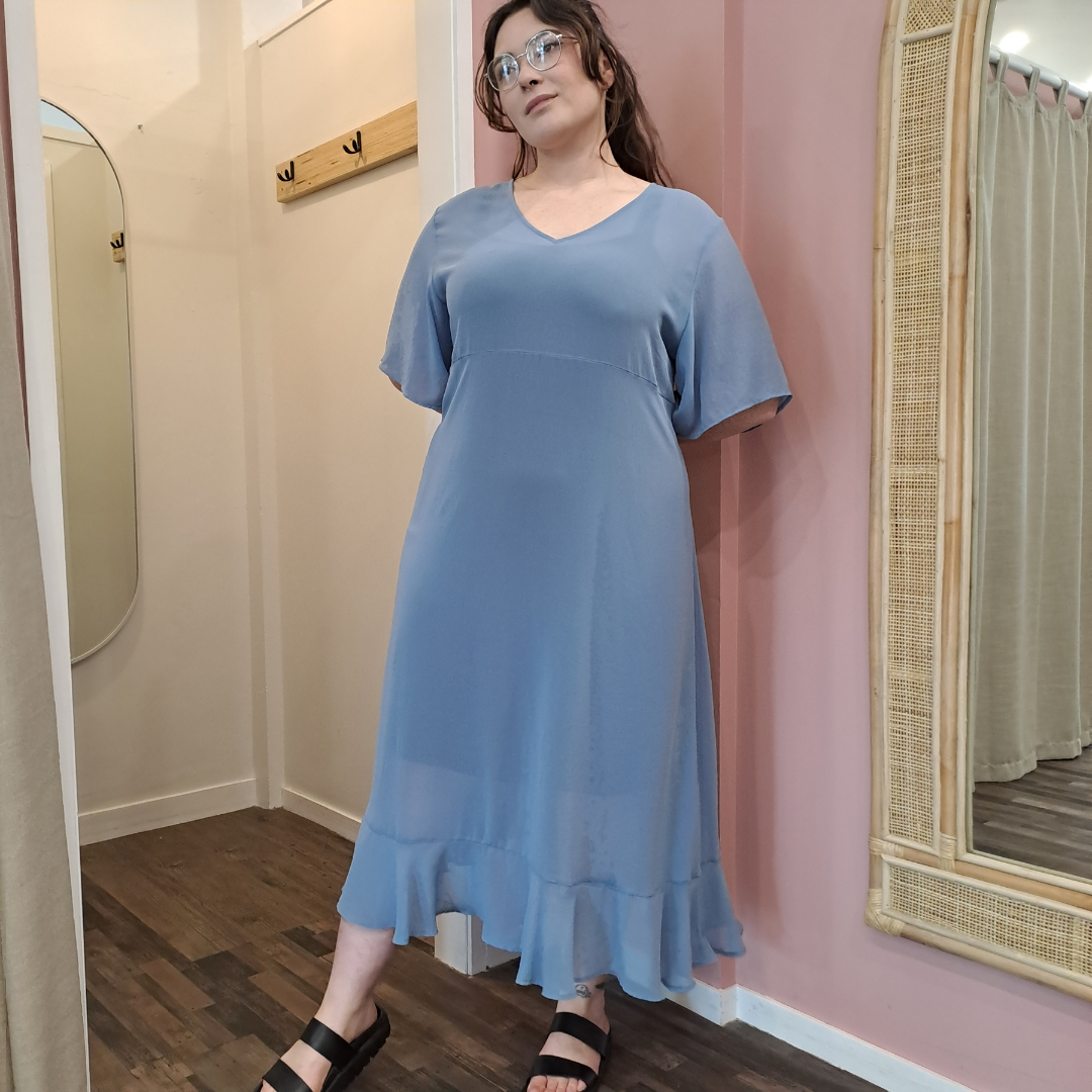 Moochi - Reverse Ruffled Dress - 16