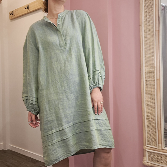 Naturals By O & J - Wakame Linen Dress - Size XL