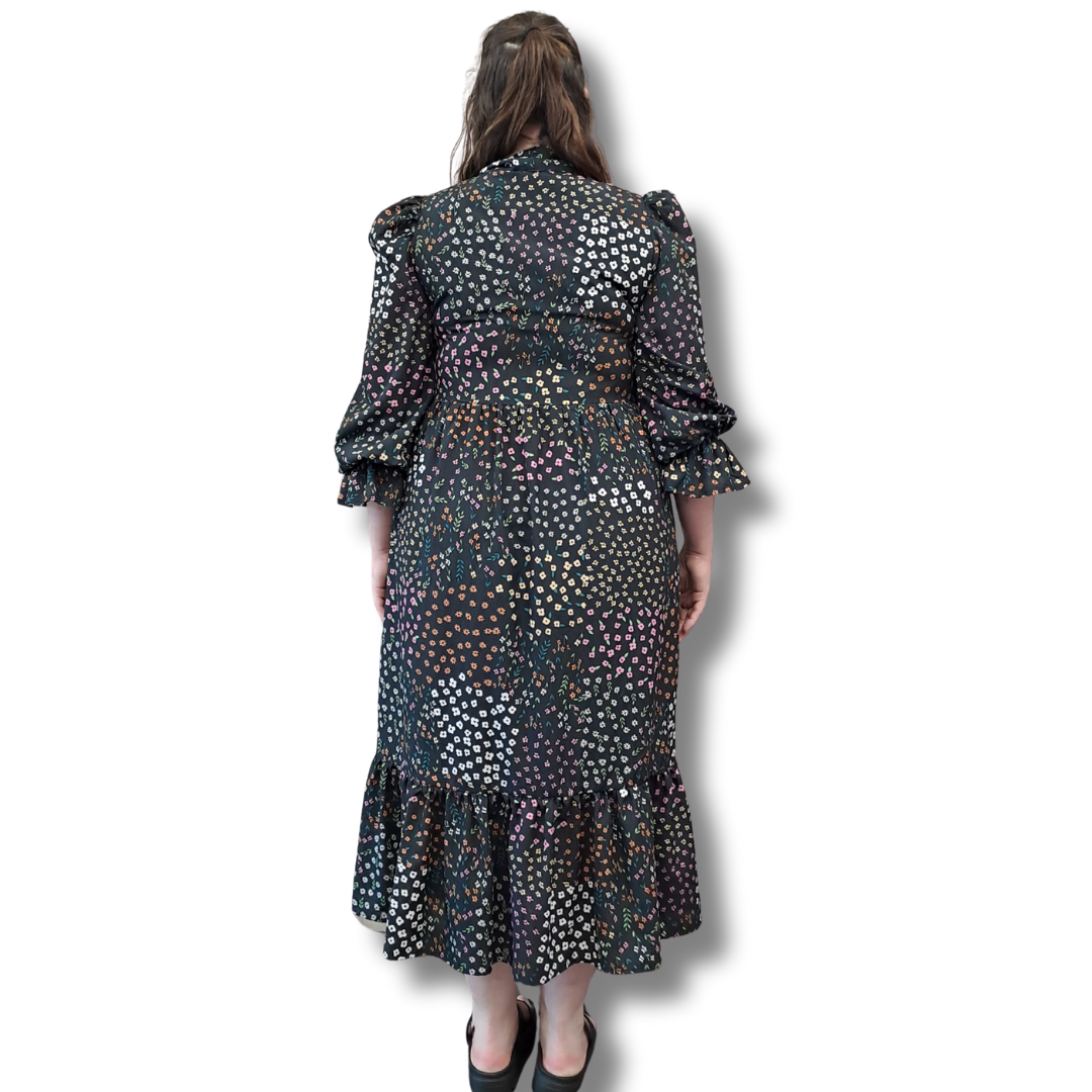 Never Fully Dressed - Floral Garden Maxi Dress - Back View