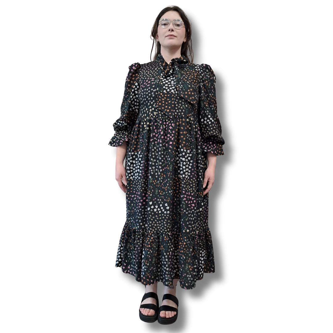 Never Fully Dressed - Floral Garden Maxi Dress - Front View