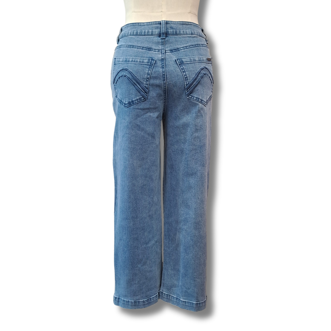Newport Collection - Athena Wide Leg Jean - Size 8 - Back View