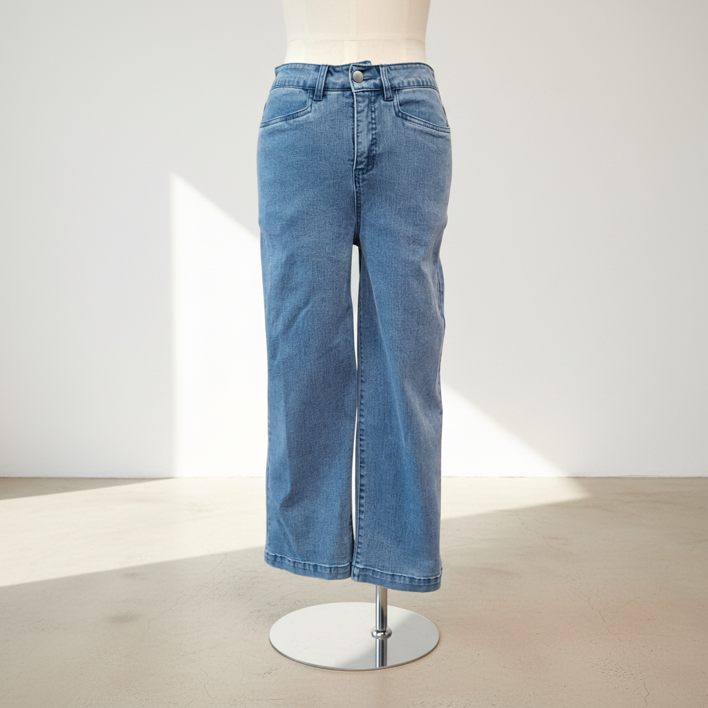 Newport Collection - Athena Wide Leg Jean - Size 8 - Front View