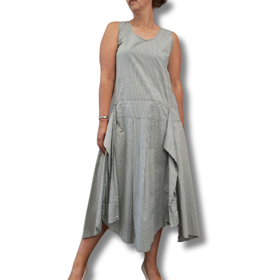 Nom D - Gingham Midi Dress - Front