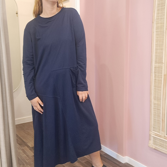Nom D - Navy Winter Dress - Size L