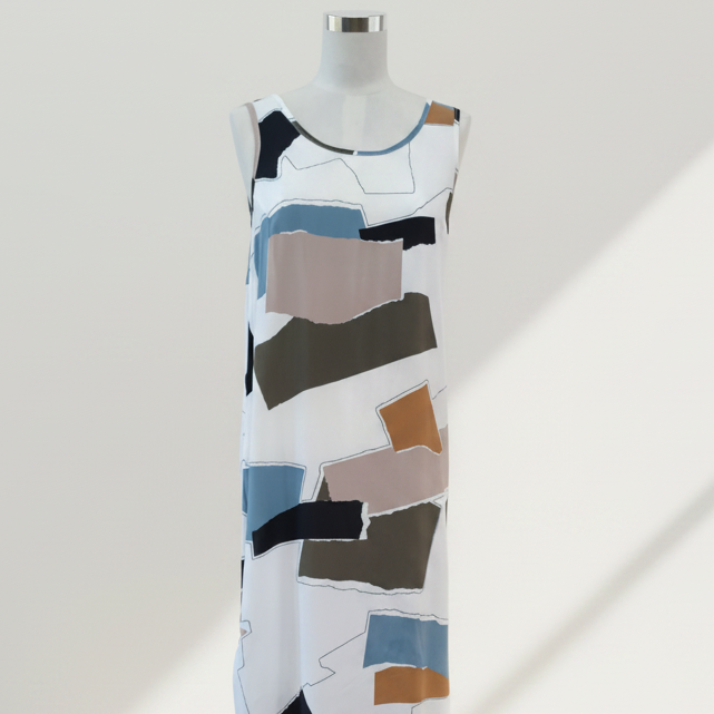Nyne - Printed Shift Dress - Size 8