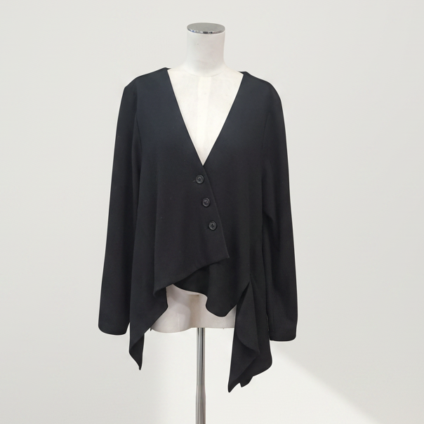 Obi - Asymmetric Wool / Viscose Jacket - Size 20