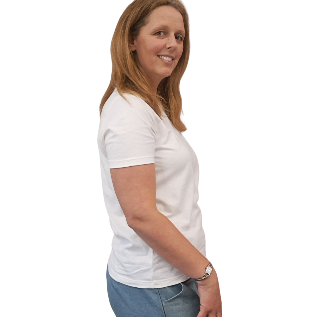 Organic Cotton Tee -  Eco White - Side