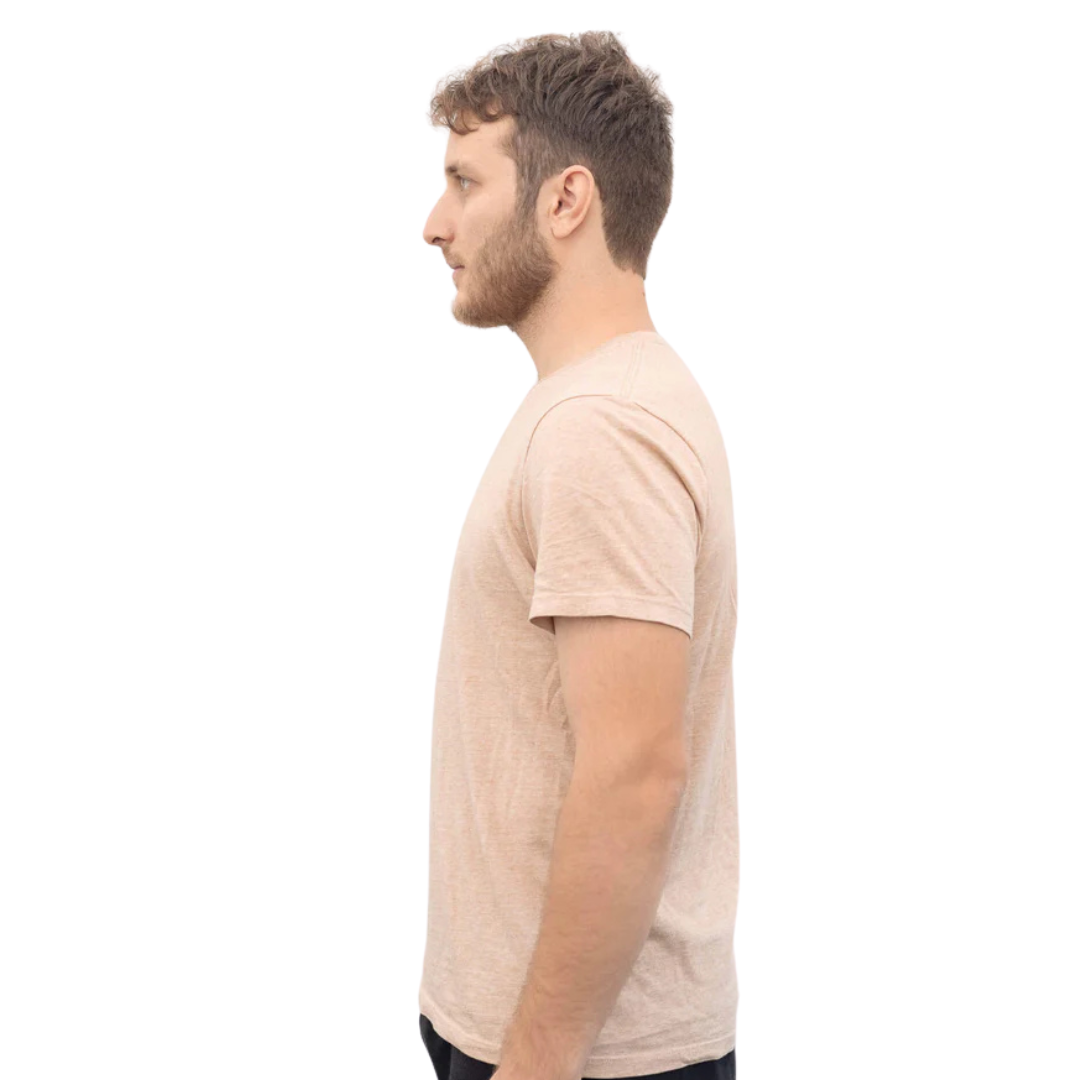 Organic Cotton Tee - Men's Vicuna - Side