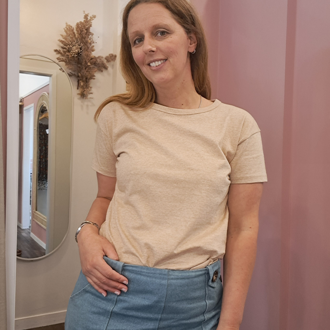 Organic Cotton Tee -  Vicuna