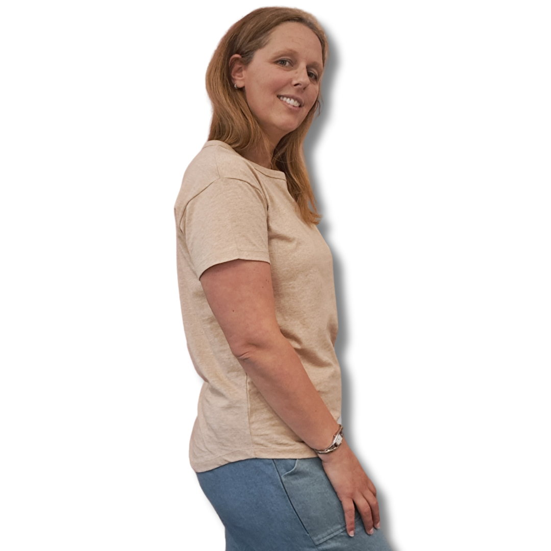 Organic Cotton Tee -  Vicuna - Side