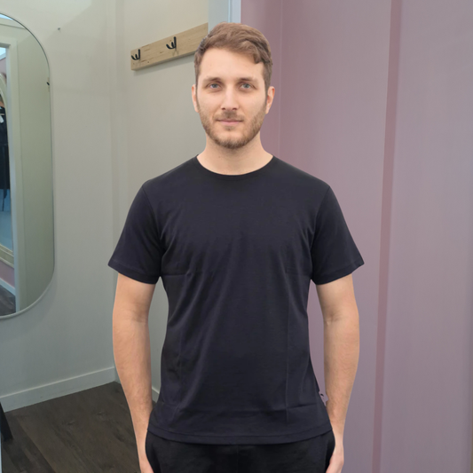Organic Pima Cotton T-Shirt - Men's Black - Size S-XL