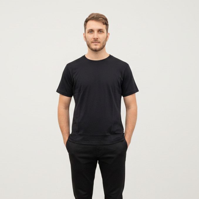 Organic Pima Cotton T-Shirt - Men's Black