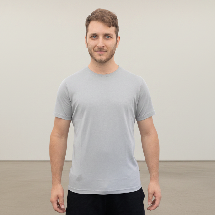 Organic Pima Cotton T-Shirt - Men's Steel