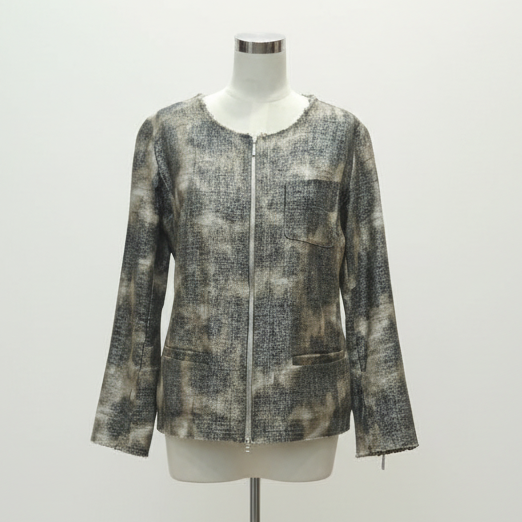 Pearl - Woven Metallic Jacket - Size 8