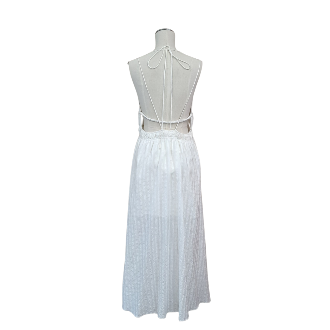 Pearl + Sea - White Hazel Maxi - Size 10 - Back View