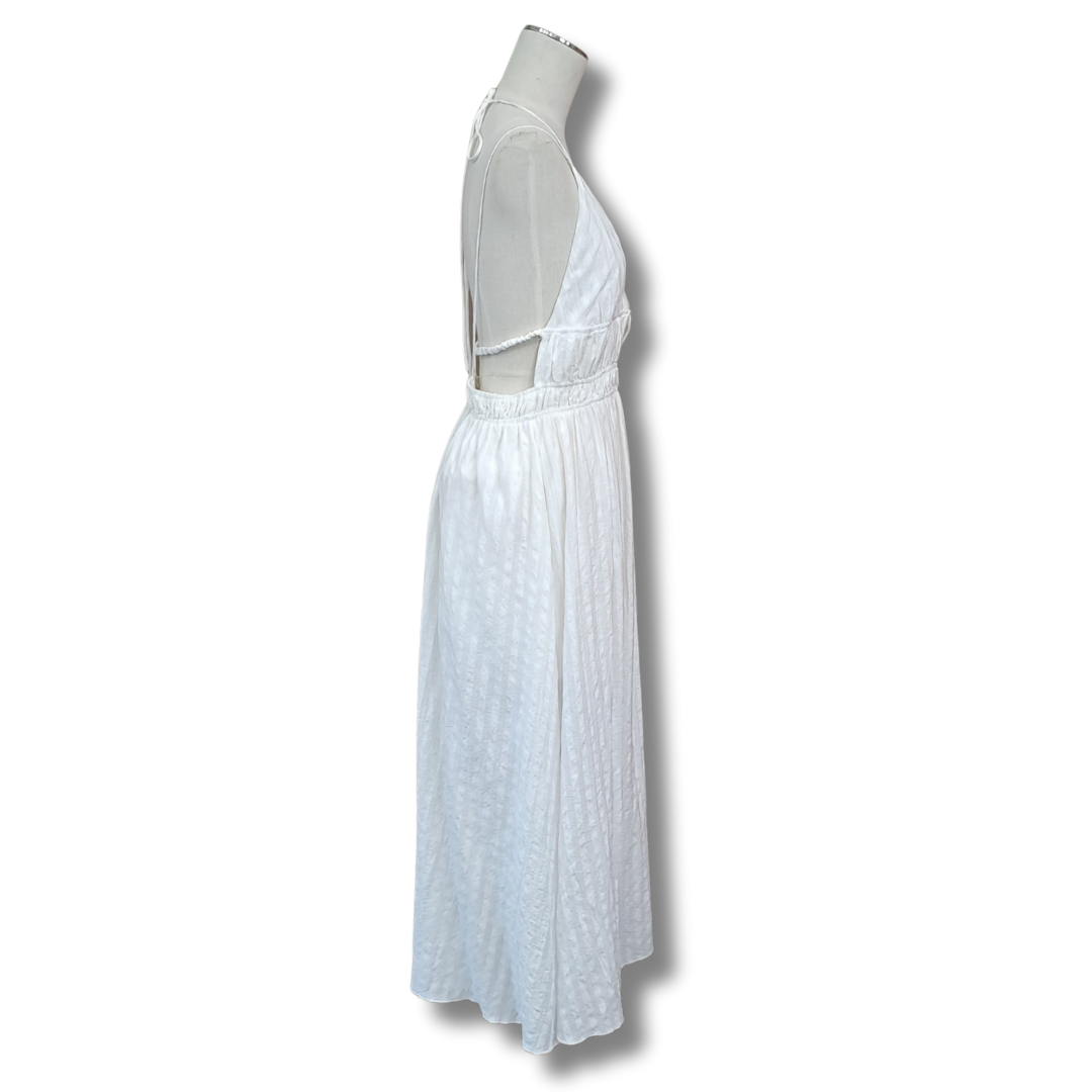 Pearl + Sea - White Hazel Maxi - Size 10 - Side View